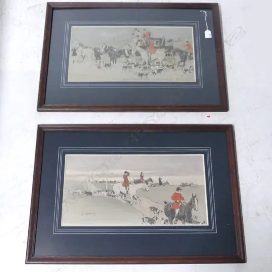 PR G. D. ARMOUR (1864-1949) HUNTING PRINTS, 235x475mm
