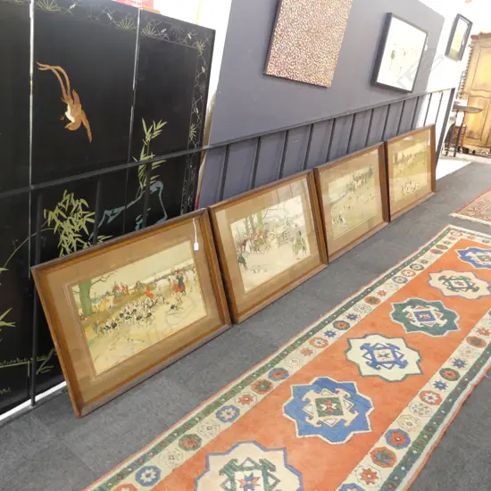 4 CECIL ALDIN EARLY 20thC HUNTING PRINTS 380x615mm 