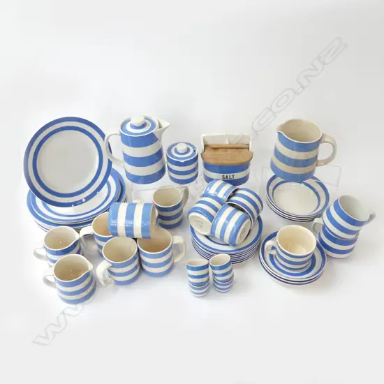 48 PCES ASST. CORNISH WARE, CHIPS & HAIRLINES...