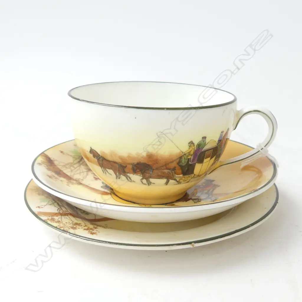 ROYAL DOULTON COACHING DAYS TRIO.  Image 1++