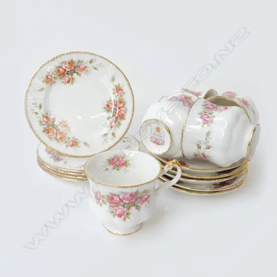 5 TRIOS; PARAGON 'ELIZABETH ROSE'