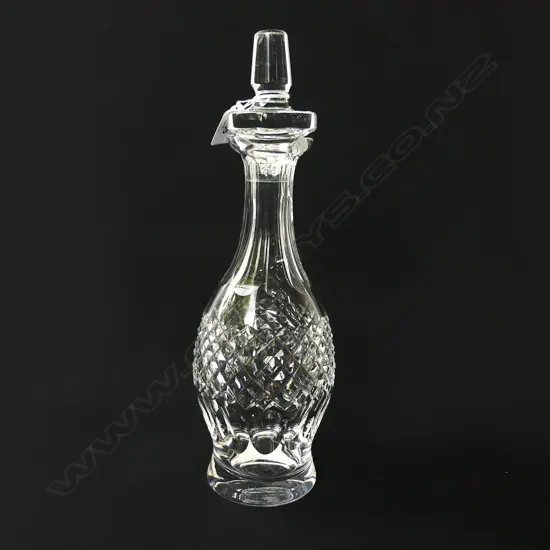 WATERFORD CRYSTAL 'COLLEEN' PATTERN DECANTER H.340mm chipped & cracked