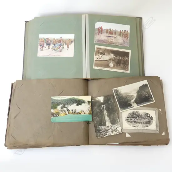 2 POST CARD ALBUMS C.1900