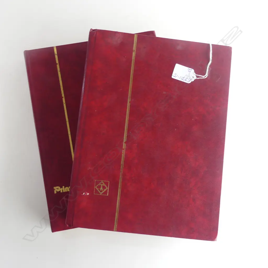 2 STAMP ALBUMS PACIFIC NZ ETC Image 1++