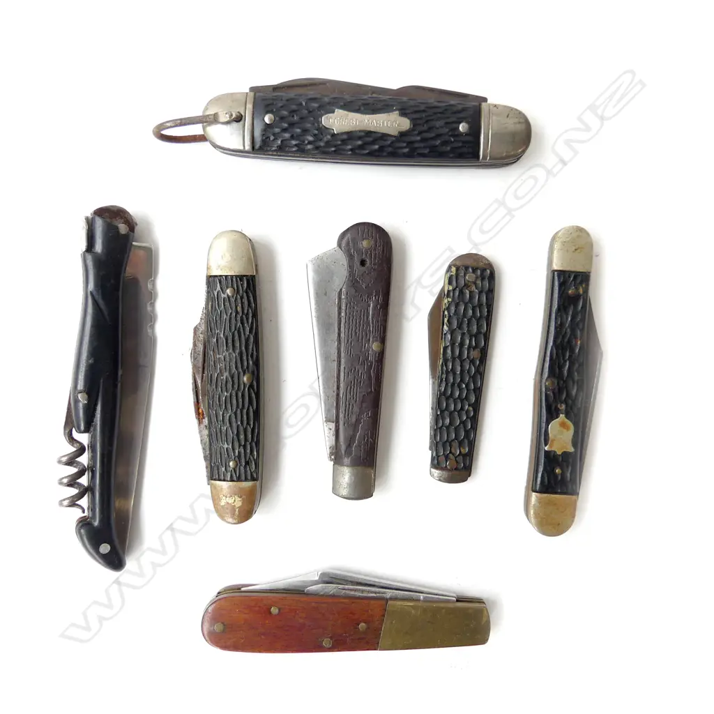 7 VINTAGE POCKET KNIVES Image 1++