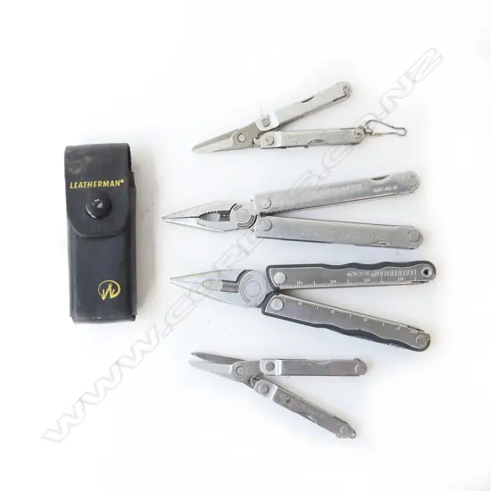4 LEATHERMAN MULTI TOOLS