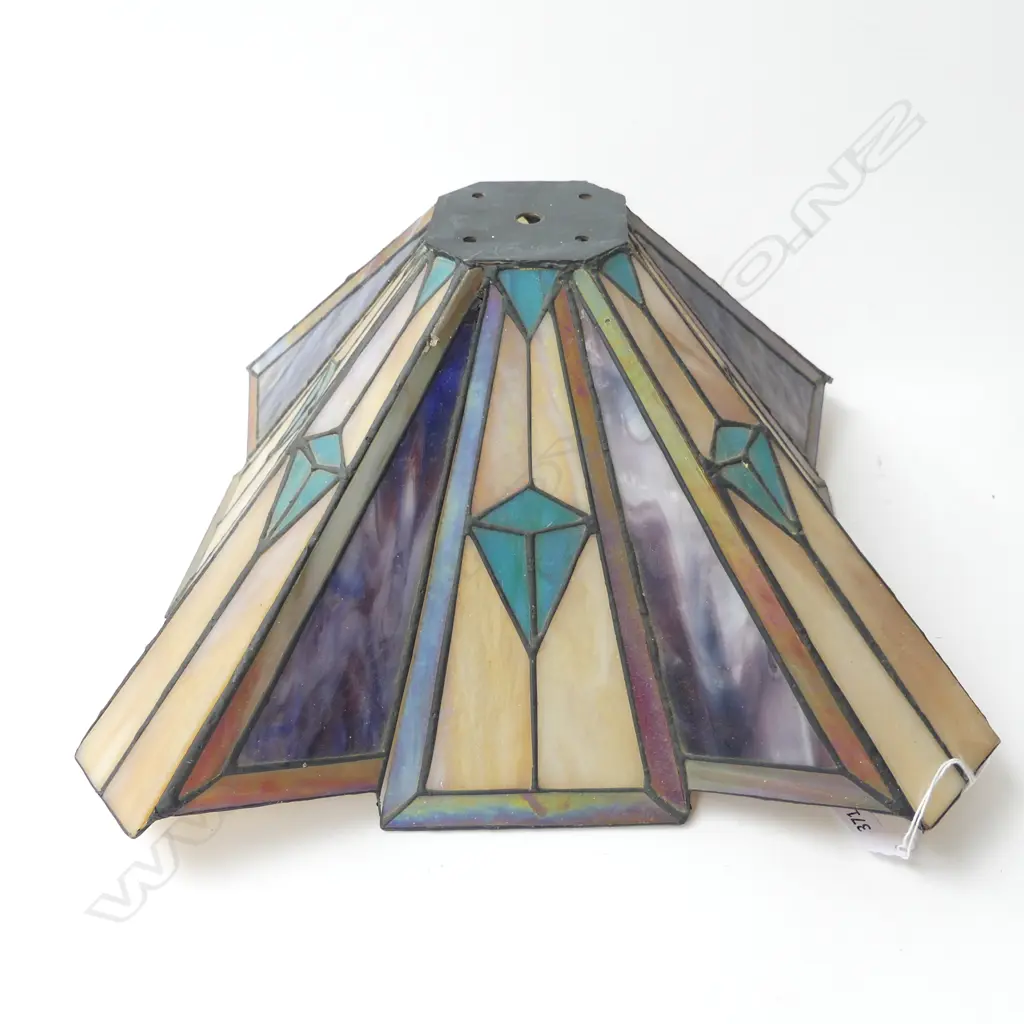 TIFFANY STYLE LEAD LIGHT LIGHT SHADE 390x390x200mm Image 1++