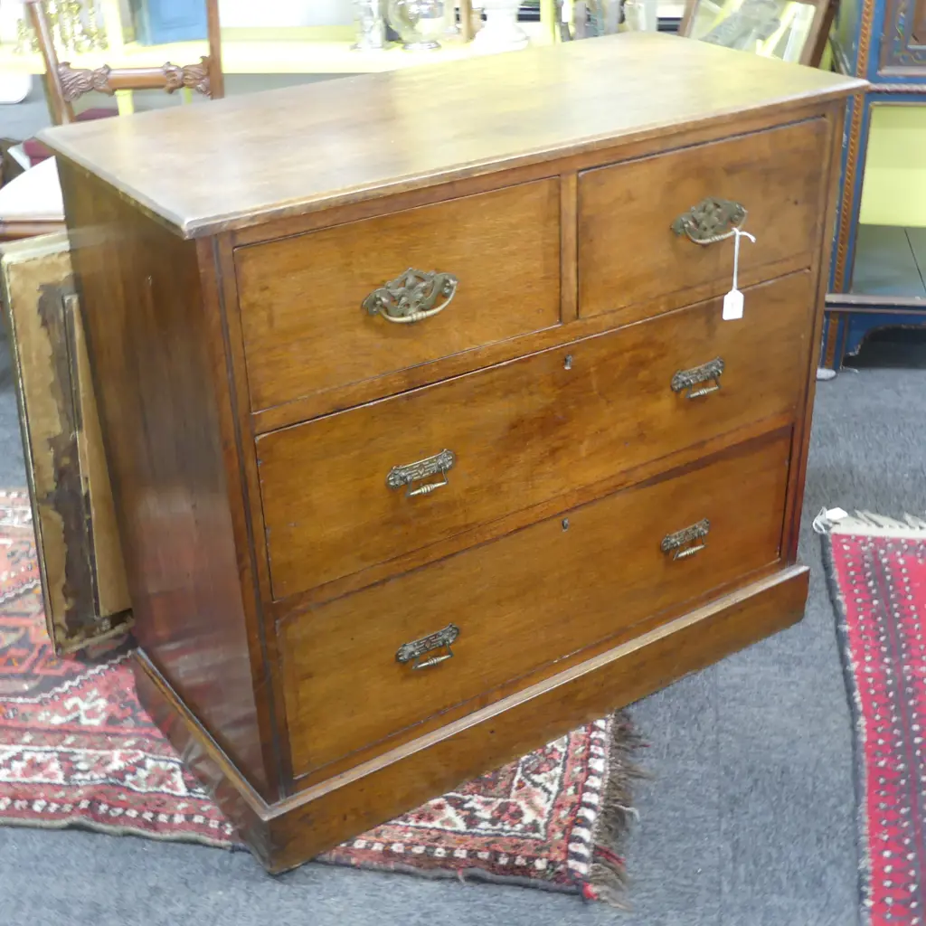 EDWARDIAN CHEST OF DRAWERS 900x415x800mm Image 1++