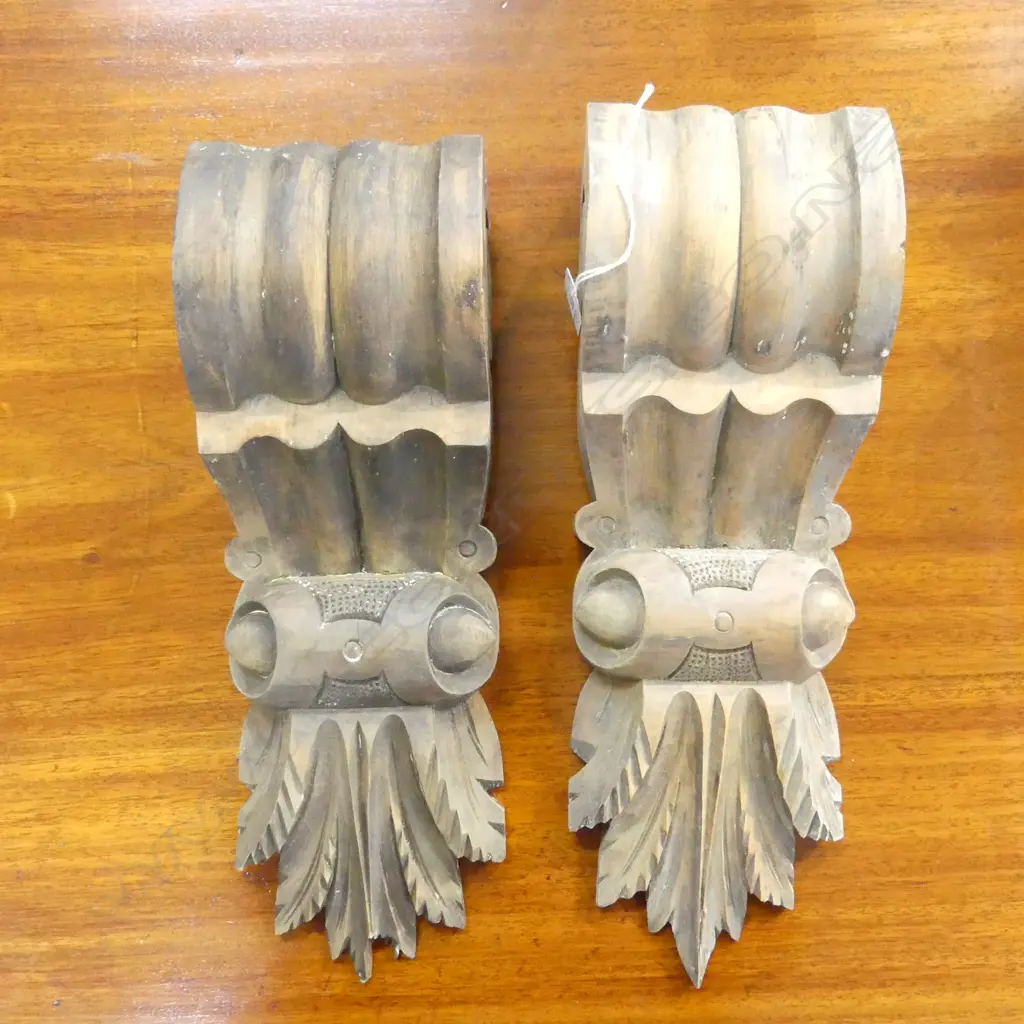 PR CARVED WOODEN CORBELLS H.380mm Image 1++
