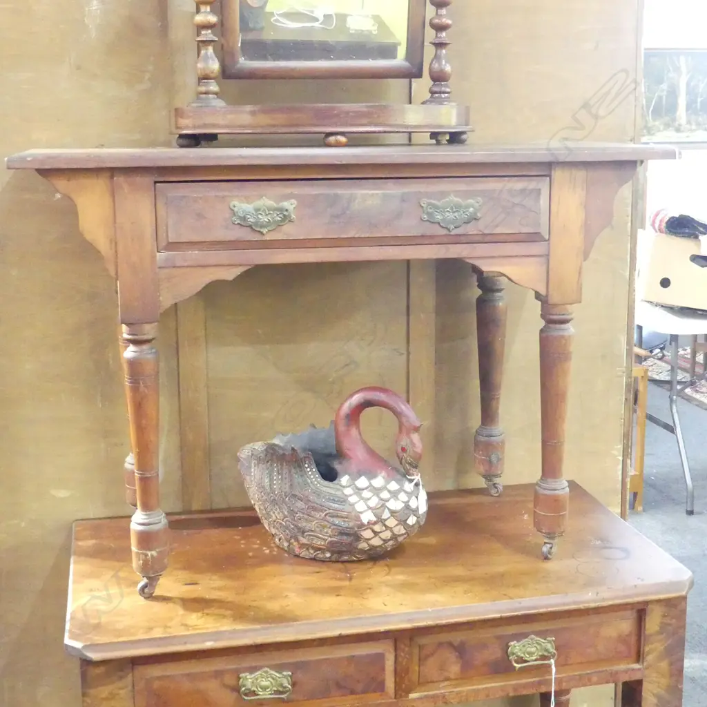 EARLY 20thC DESK 1020x435x690mm BORER SIGN Image 1++