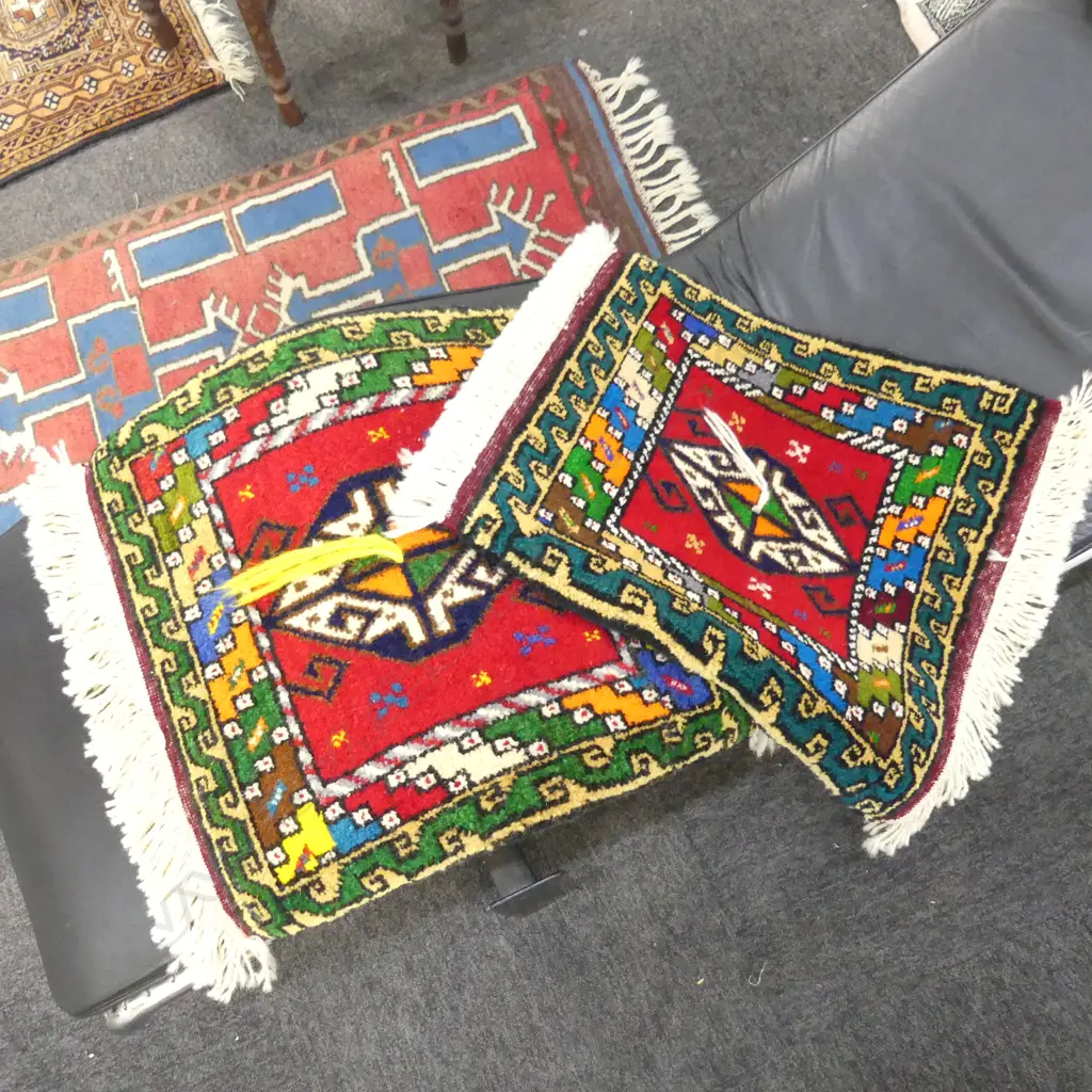 PR SMALL HAND KNOTTED ALL WOOL MATS 600x480mm Image 1++