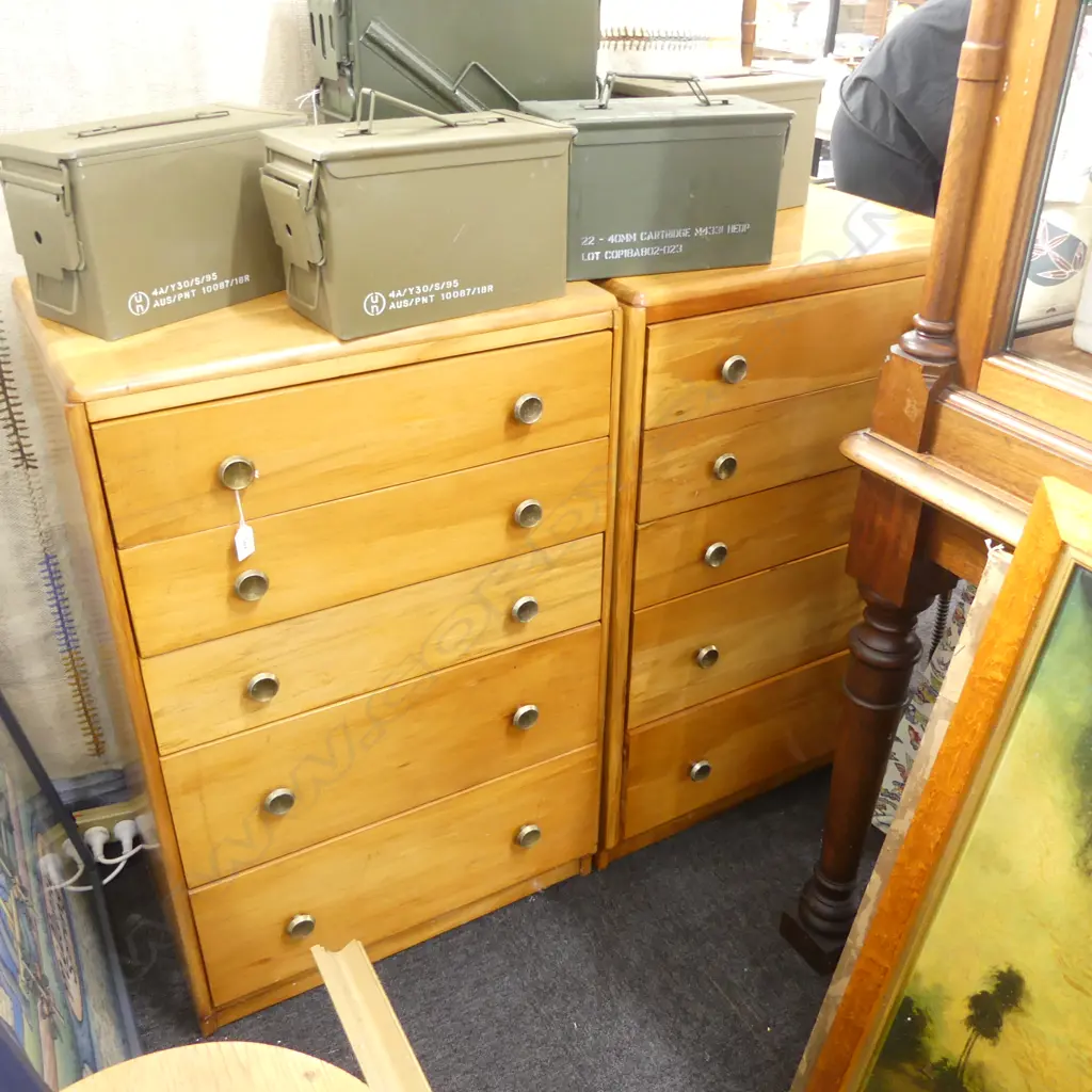 PR RIMU TALL BOY DRAWERS 620x410x950mm Image 1++
