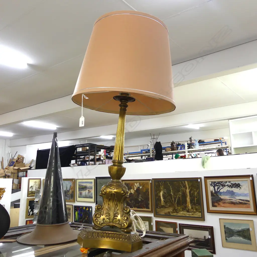RETRO GILDED METAL LAMP H.830mm Image 1++