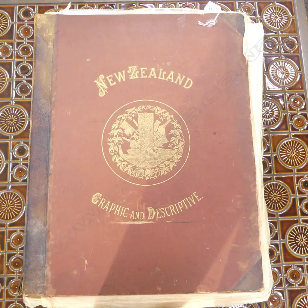 BARRAUD 'NZ GRAPHIC AND DESCRIPTIVE', SAMPSON LOW... 1877, INCOMPLETE: 21 0F 24 COLOUR LITHOS, 570 x 440mm Image 1++