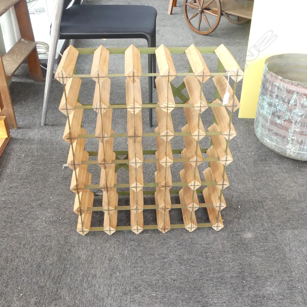 6x5 INDUSTRIAL STYLE WINE RACK 595x505mm Image 1++
