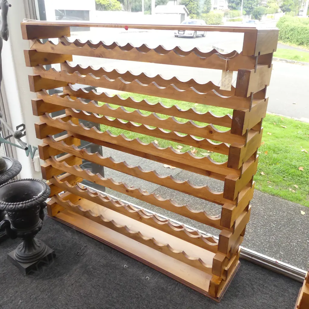 WOODEN WINE RACK 1200x290x1190mm Image 1++