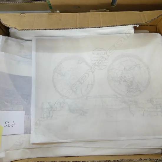 BOX OF UNFRAMED ARTWORKS