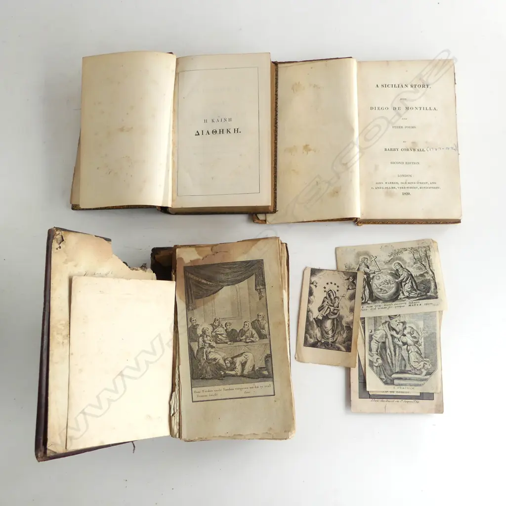ANTIQUE BOOKS; 17/18thC Image 1++