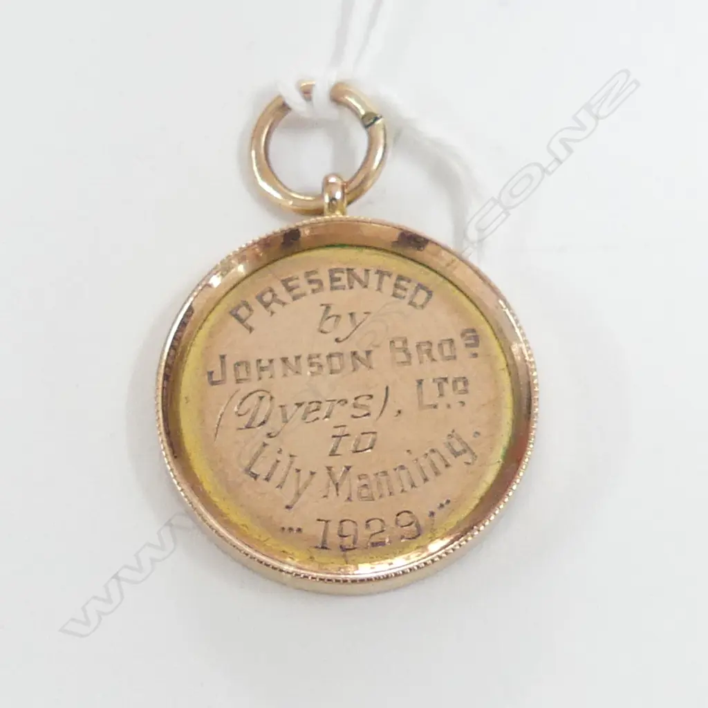 9CT GOLD 1929 'LEGION OF HONOUR' AWARD 4.38gm Image 1++