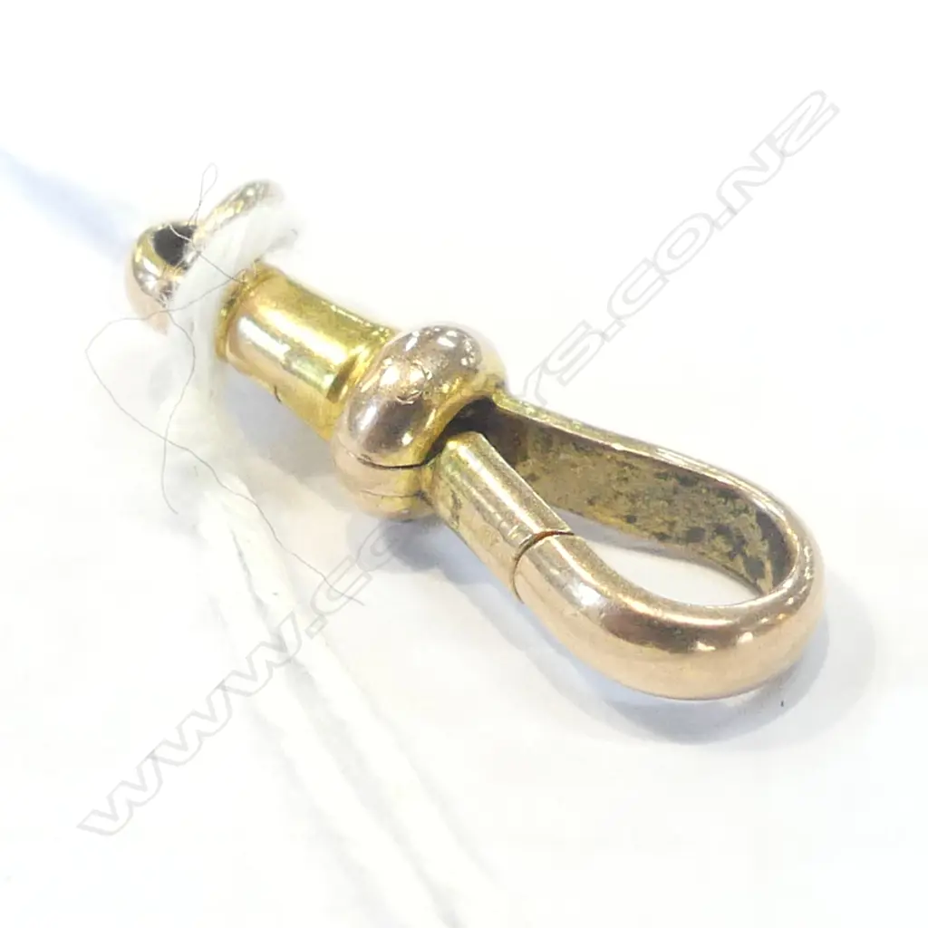 RTV ANTIQUE 9CT GOLD FOB CLIP Image 1++