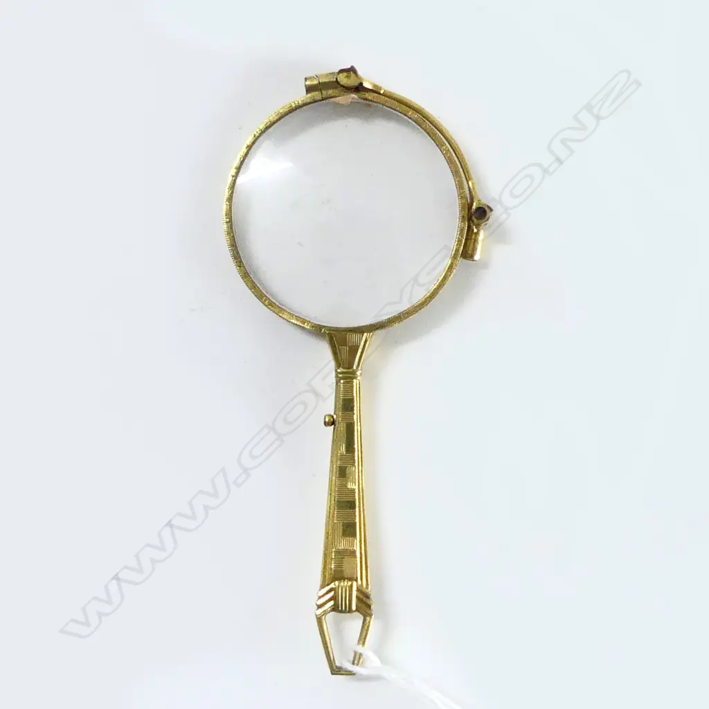 ART DECO GILT LORGNETTE button release Image 1++