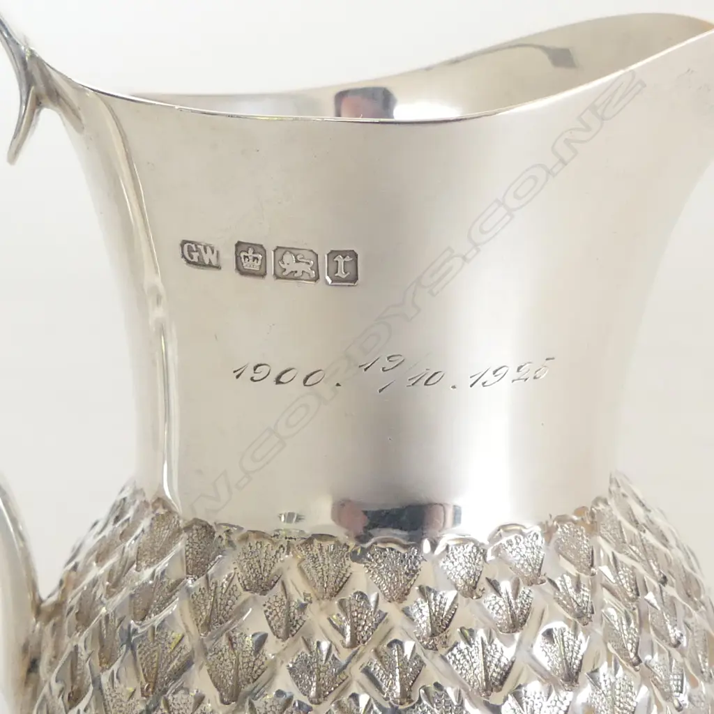 STG SILVER JUG & BOWL, SHEFFIELD 1908 210gms Image 1++