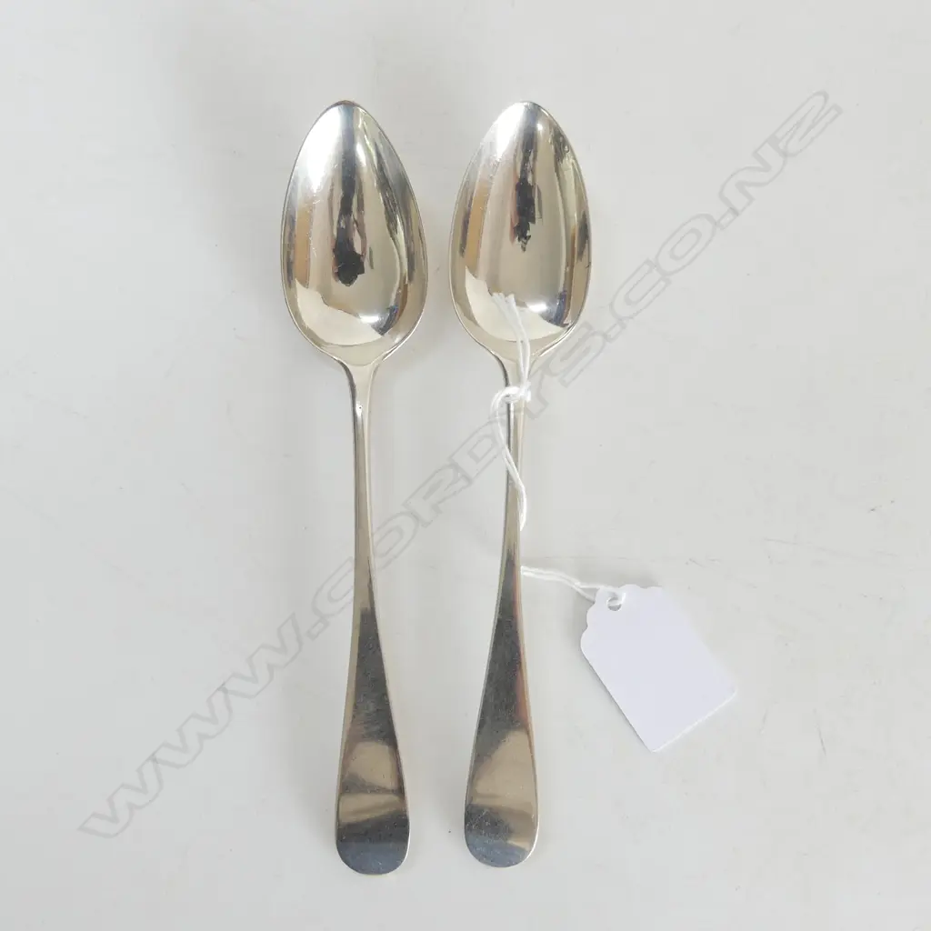 PR STG SILVER DESSERT SPOONS, EDINBURGH 1797 57gms Image 1++