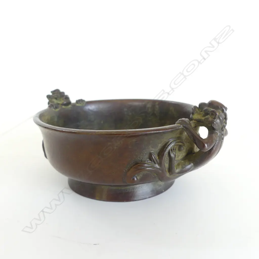 BRONZE ORIENTAL CENSER 90mm dia Image 1++