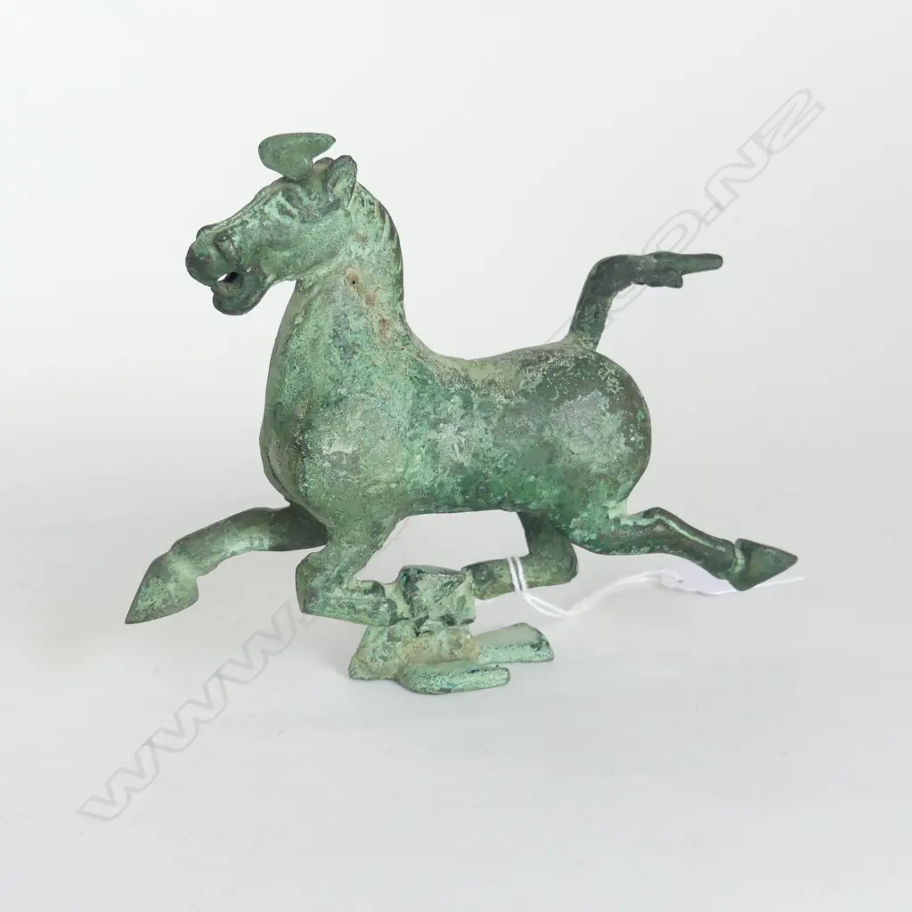 BRONZE HORSE ORNAMENT W.155mm Image 1++