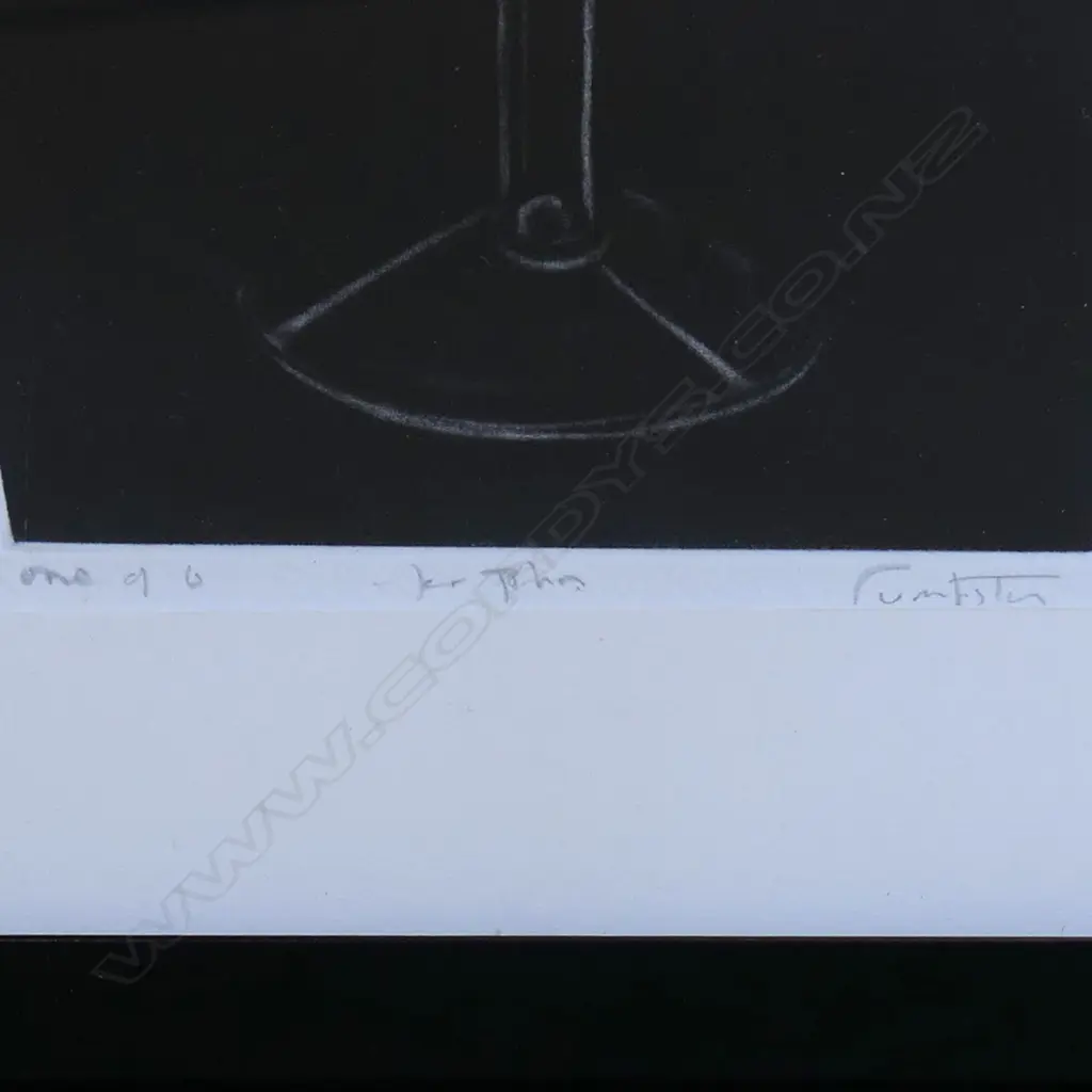RODNEY FUMPSON 'FOR JOHN', ETCHING 1/6, signed. 200 x 140mm, CONTEMP FRAME W PERSPEX Image 1++