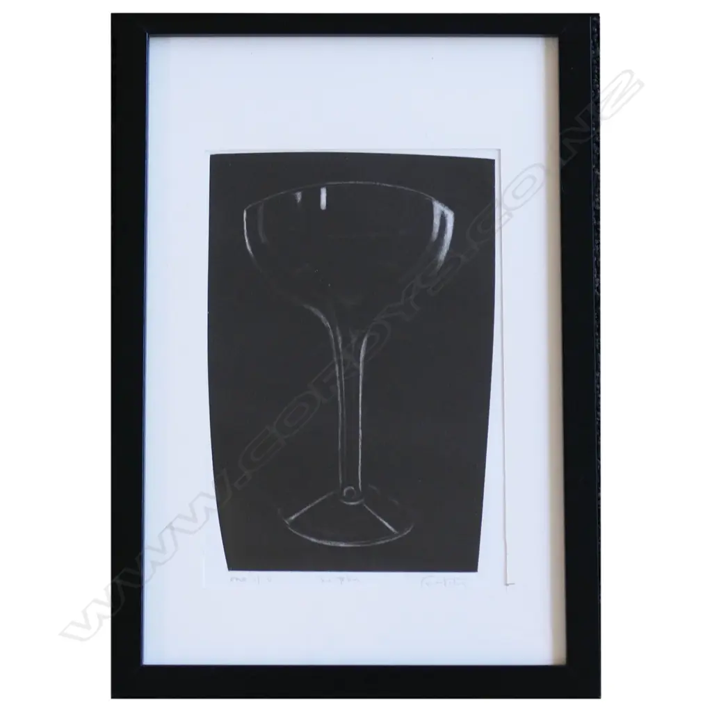 RODNEY FUMPSON 'FOR JOHN', ETCHING 1/6, signed. 200 x 140mm, CONTEMP FRAME W PERSPEX Image 1++