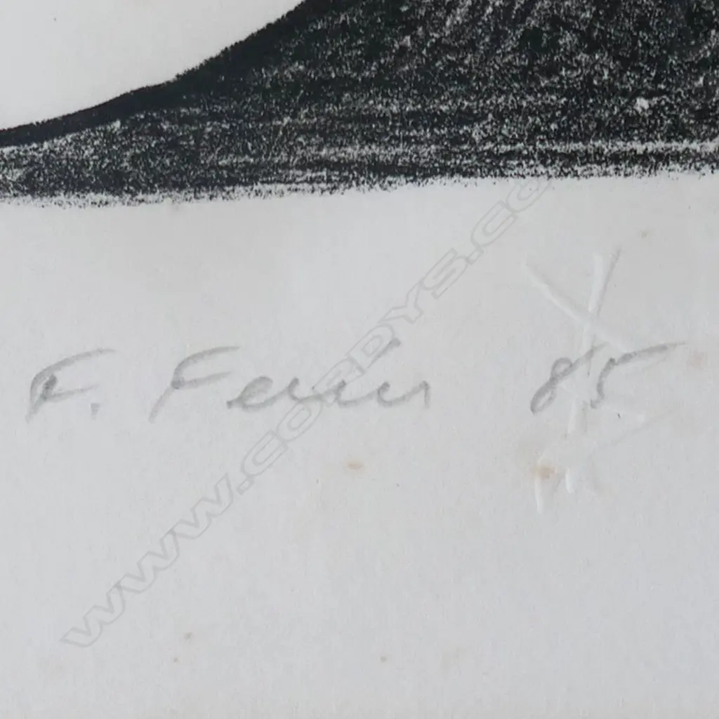 FATU FEU'U 'MATA MOE', SCREENPRINT 13/15, signed & dated 1985. 400 x 300mm, foxing, CONTEMP FRAME W PERSPEX Image 1++