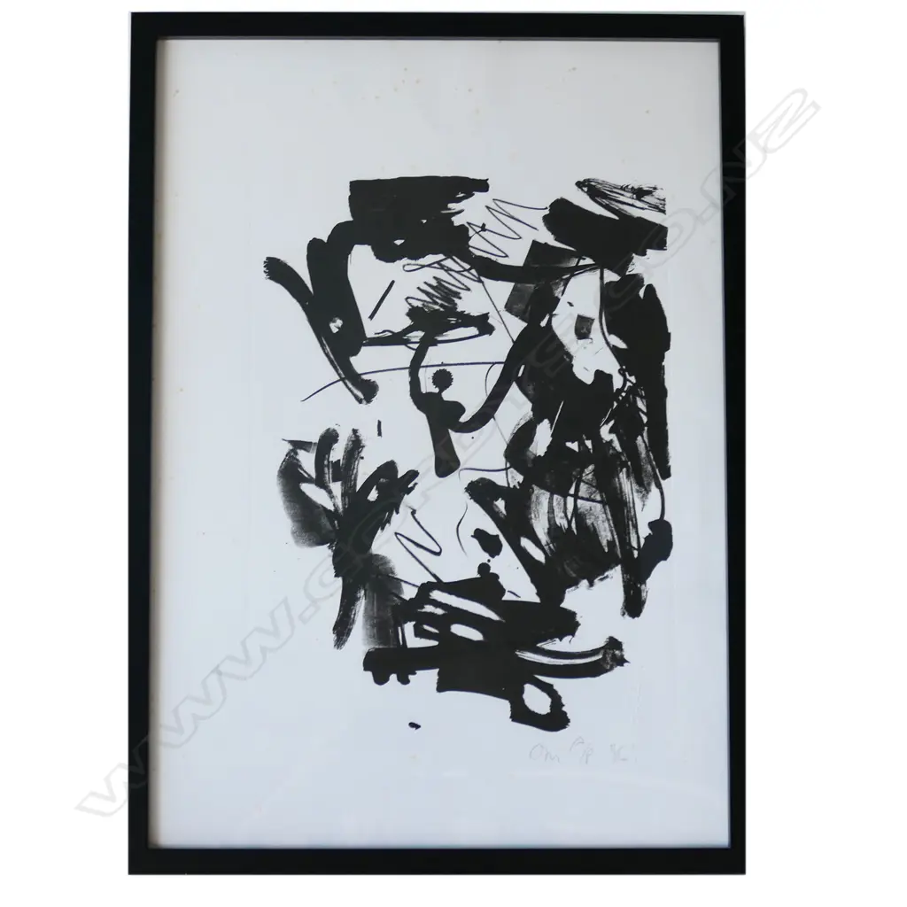 ALLAN MADDOX, UNTITLED A/P, 1986. 570 x 400mm, foxing, CONTEMP FRAME W PERSPEX Image 1++