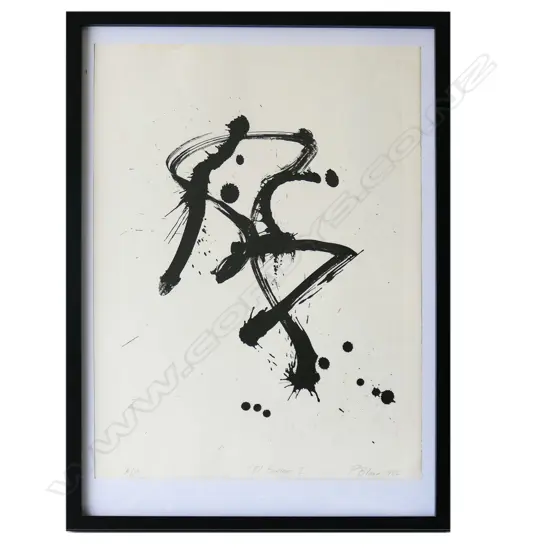 PHILLIPA BLAIR 'EL BURLERO', SCREENPRINT, signed & dated 1986. 500 x 370mm, foxing, CONTEMP FRAME W PERSPEX
