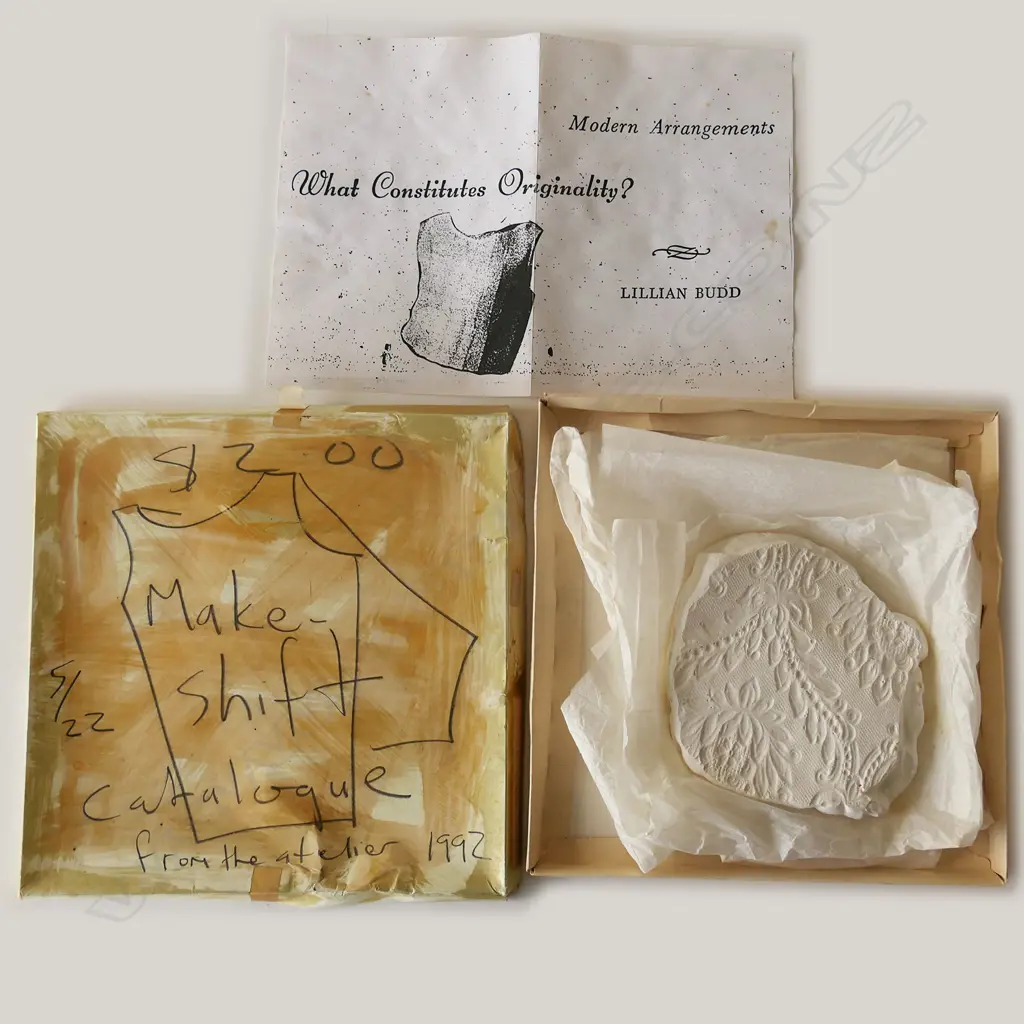 ET AL 'MAKE-SHIFT CATALOGUE', IMPRESSED PLASTER & CARD, dated 1992 Image 1++