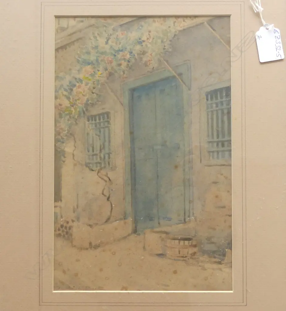 2X CRANLEIGH BARTON W/C's THE BLUE DOOR + COASTAL SCENE 185 X 275mm Image 1++