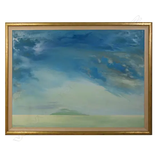 HAROLD COOP ( NZ 1953-) GREAT BARRIER ISLAND? ACRYLIC ON BOARD, SIGNED & DATED 1986, 885 x 1200mm
