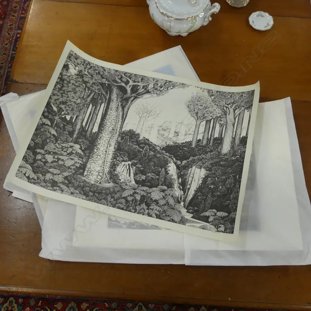 FOLIO OF LARGE UNFRAMED PRINTS Image 1++