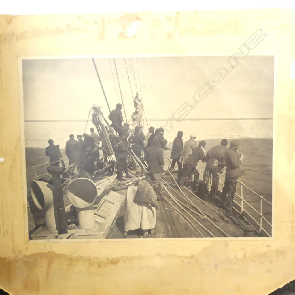 SIGNED VINTAGE PHOTO  ANTARCTICA LARGE FORMAT H340 W610MM Image 1++