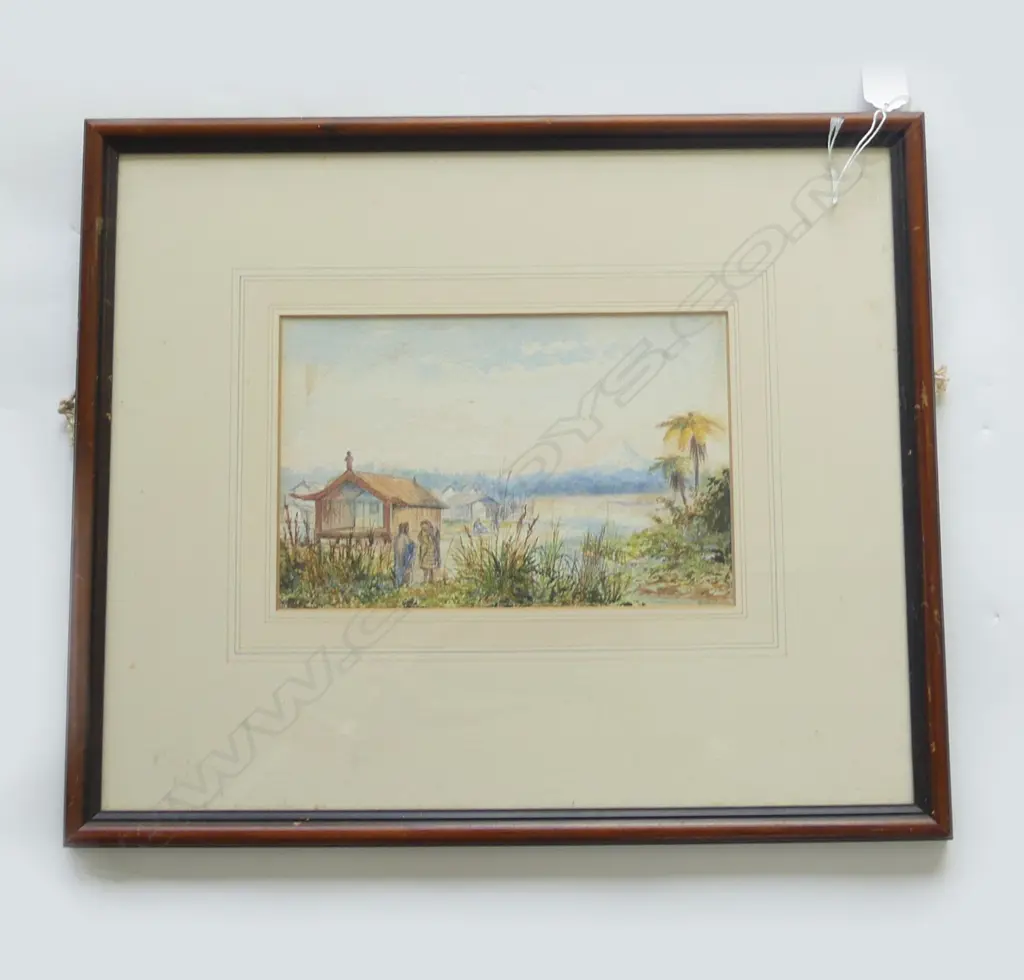 R. W. POWNALL (NZ 1839-89) 'PAH WAITARA' WC 155x240mm Image 1++