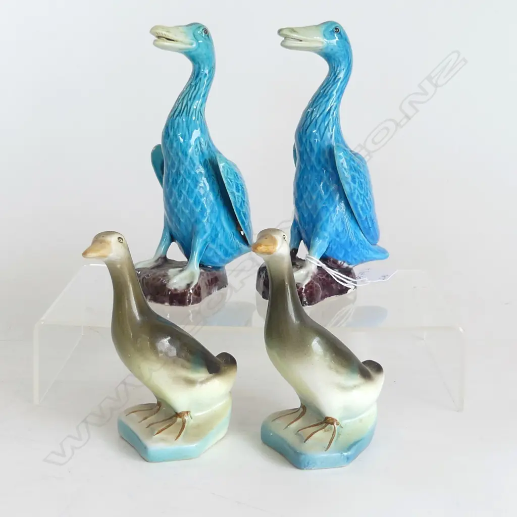 2 PRS ORIENTAL CERAMIC DUCKS H.160mm Image 1++