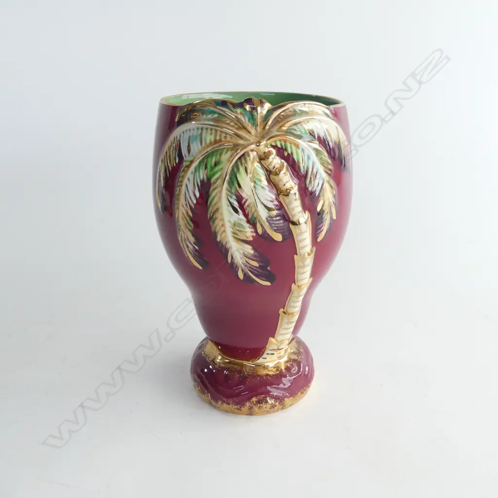 BESWICK MAUVE PALMTREE VASE 1072.H.155mm Image 1++