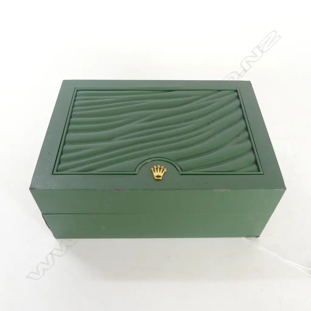 ROLEX WATCH BOX W.180mm + 4 DESIGNER HANDKERCHIEFS Image 1++