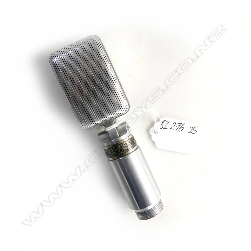 ORIGINAL 1960S RESLO RIBBON MICROPHONE IN ORIG BOX WITH LABEL, RBH/T HI-Z Image 1++