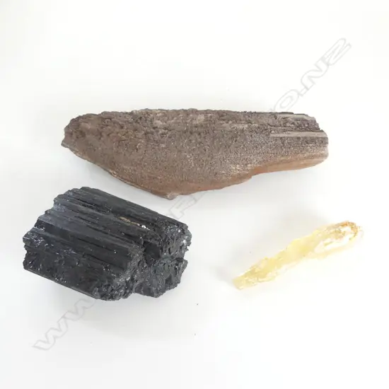 3 ROCK MINERAL PCS ONE DESCRIBED AS BARYT FOUND IN FREIBERG EAST GERMANY