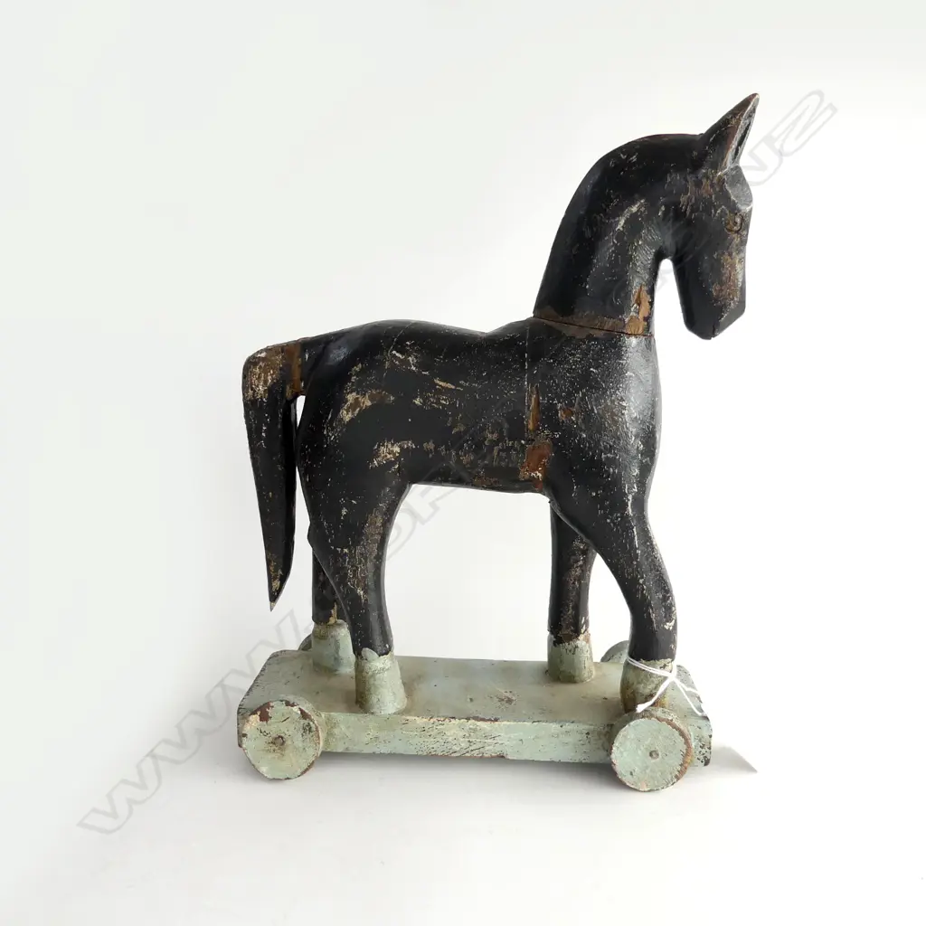 FOLK ART FIGURE 'THE TROJAN HORSE' H.290mm Image 1++