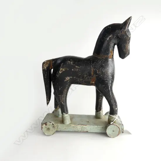 FOLK ART FIGURE 'THE TROJAN HORSE' H.290mm