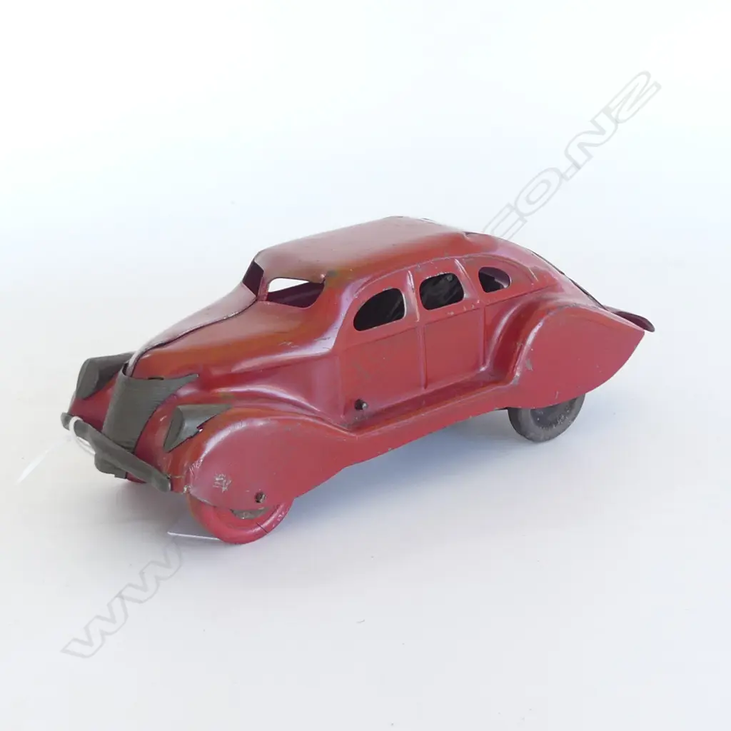 MARX MYSTERY CAR w. PRESS DOWN SPRING ACTION L.245mm Image 1++