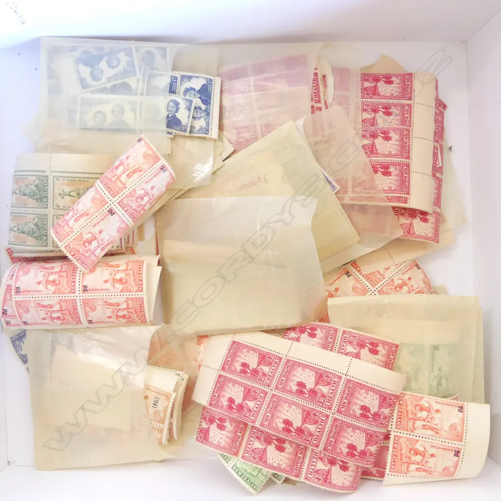 BOX LOT NZ HEALTH STAMPS Image 1++