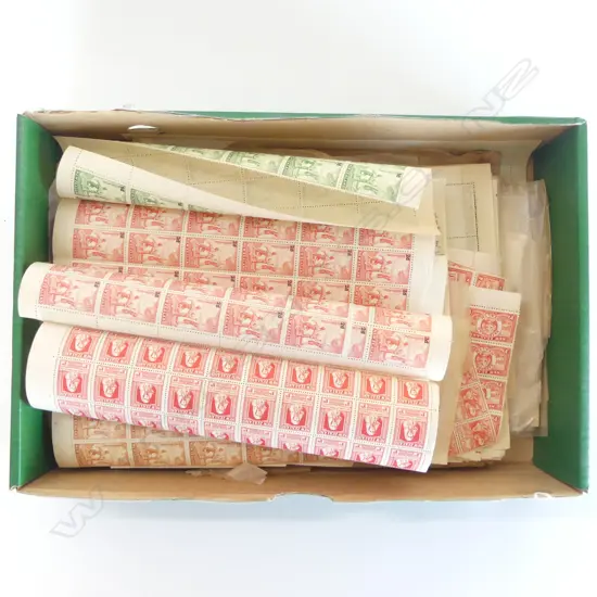 BOX LOT NZ HEALTH STAMPS STILL IN FULL SHEETS LARGE COLLECTION